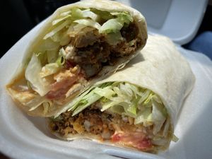 Chick’n wrap   at Vibez Kitchen in Killeen