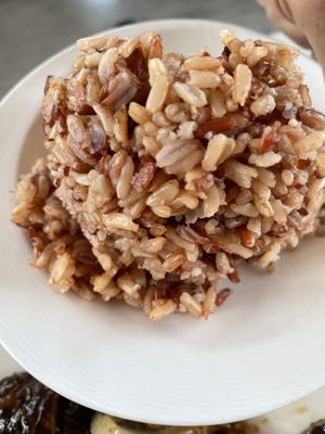 Brown rice   at Charm Thai Bistro in Oakland