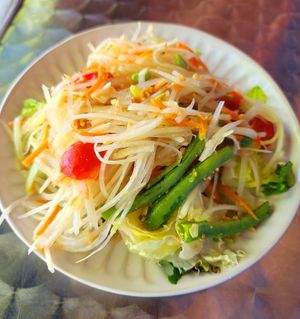 Somtum Jain salad at Charm Thai Bistro in Oakland
