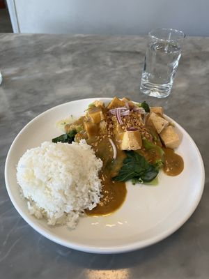 Praram tofu  at Charm Thai Bistro in Oakland