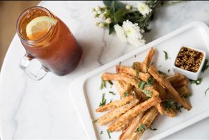 Crispy Taro Yam at Charm Thai Bistro in Oakland