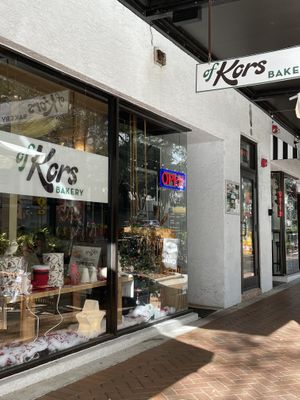 Main Street near Sarasota Bay at OfKors Bakery in Sarasota