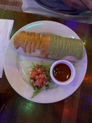 Árabe burrito   at Mexico Autentico in Brooklyn