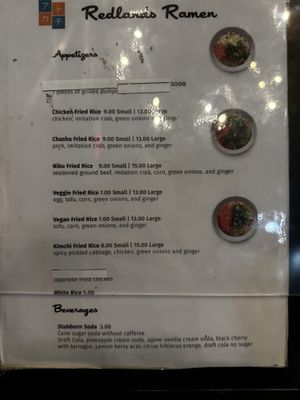Appetizers Menu  at Redlands Ramen in Redlands