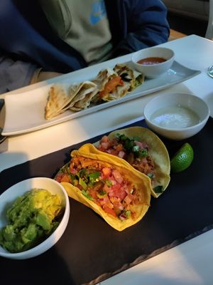 Jackfruit tacos and quesadillas at Copenhagen in Valencia