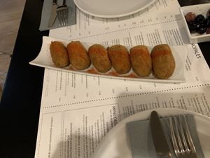 Croquetas with hazelnut at Copenhagen in Valencia