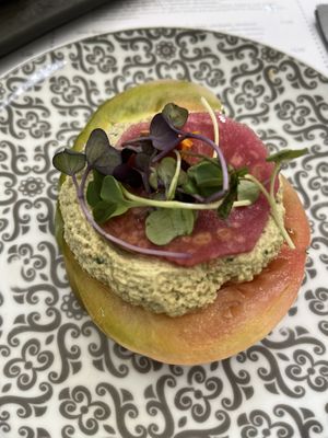 Tomato with Cashew Cheese Salad  at Copenhagen in Valencia