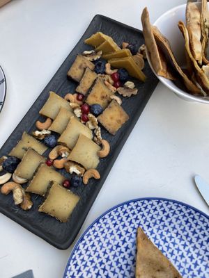 Vegan cheese board   at Copenhagen in Valencia