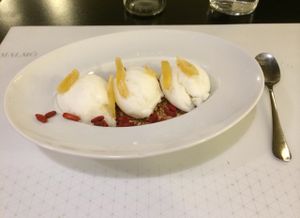 Ginger & Goji Ice Cream :-D at Copenhagen in Valencia