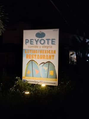 Sign at Peyote in Koh Phangan
