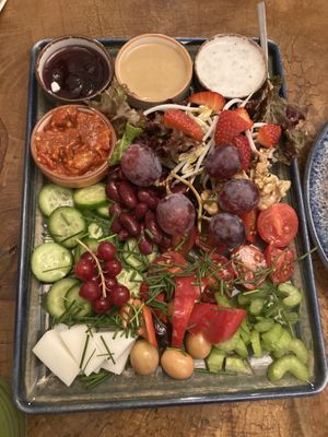 Vegan Breakfast Plate at Dükkan Galata in Istanbul