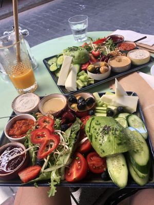 Vegan breakfast  at Dükkan Galata in Istanbul