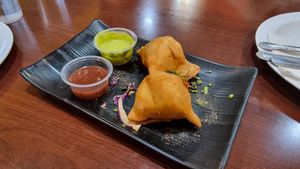Vegetable Samosas at Tandoori Express in Oakhurst