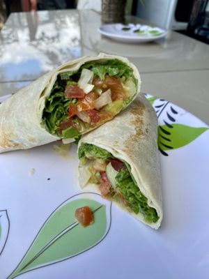 No-chicken wrap  at Sokko Happy Food in Heredia