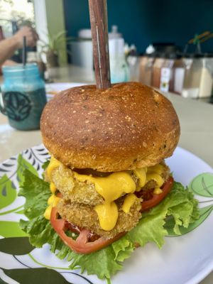 No-chicken burger  at Sokko Happy Food in Heredia