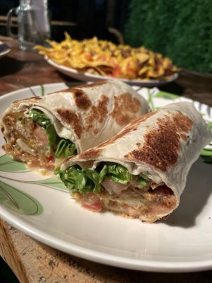 Unchicken wrap with honey mustard 🤤  at Sokko Happy Food in Heredia