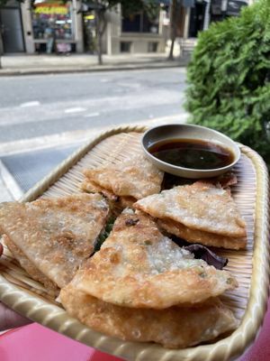 Scallion pancakes  at Dim Sum House By Jane G's in Philadelphia