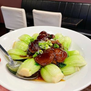 Black mushroom bok choi  at Dim Sum House By Jane G's in Philadelphia
