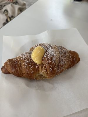 Vegan custard cornetto   at Matteotti Café in Palermo