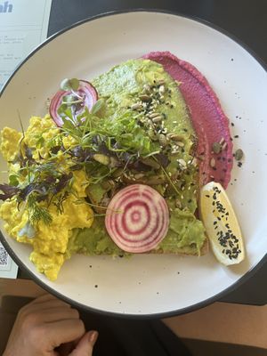 Avo + beets  at Yeah Nah Yeah Adl in Torrens Park