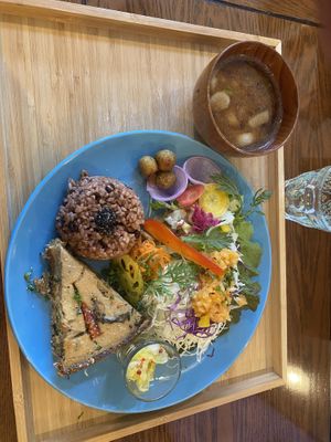 Miso soup!  at Neo Shalom in Beppu