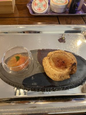 Japanese orange scone  at Neo Shalom in Beppu