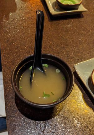 Miso soup at Tokyo Sushi in Reno