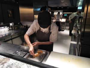 Chefs preparing our meals at Moxie in Hong Kong Island