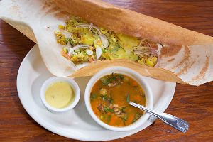 Dosas at Lotus Chaat and Spices in San Rafael