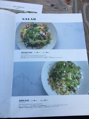 Salads at 44 Apartment in Tokyo