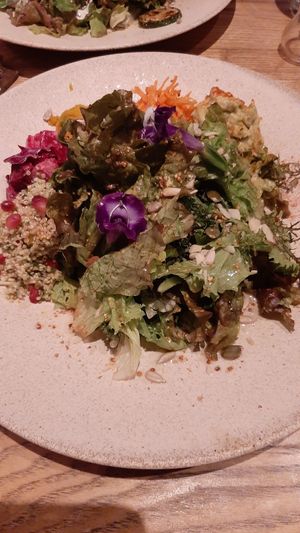 Quinoa, beets, squash, and guacamole salad at 44 Apartment in Tokyo