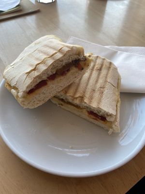 Humus & Pepper Ciabatta  at The Lavender House Cafe in Bromley