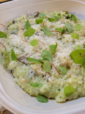 Mushroom risotto at Gladys  in Edgewater