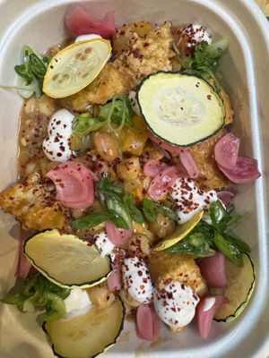 Braised tofu with hatch chili sauce  at Gladys  in Edgewater