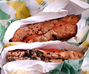 Panino con i semi. at Subway in Pisa