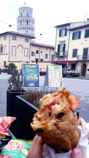 Sotto la torre pendente. at Subway in Pisa