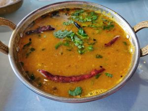 Yellow daal at Chaat Corner in San Francisco