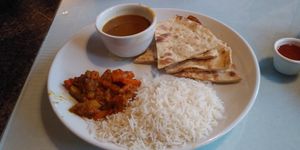 Part of Thali plate *vegan at Chaat Corner in San Francisco