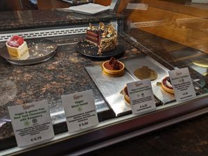 some vegan treats at Caféhaus Siesmayer in Frankfurt
