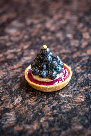 Vegan Blueberry Tartelette at Caféhaus Siesmayer in Frankfurt