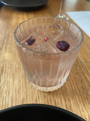 Gin and tonic with native pepper berry   at Big Esso in Melbourne