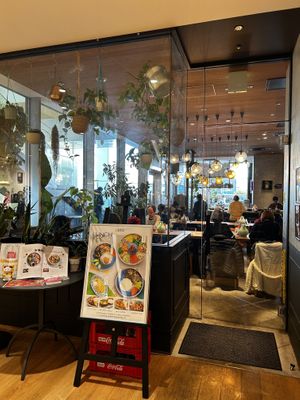 Outside of the restaurant. 4th floor of my parco   at Chompoo in Tokyo