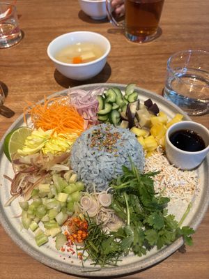 Vegan plate (Khao Yam)  #Veganuary at Chompoo in Tokyo