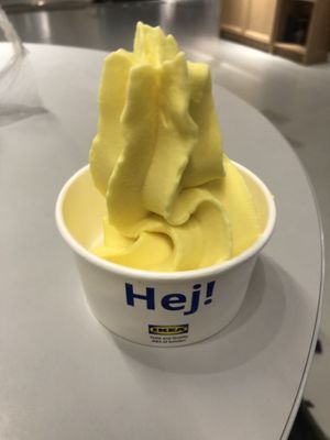 banana ice cream  at IKEA in Kuta