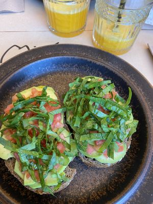 Avocado toast   at Miró in Tirana