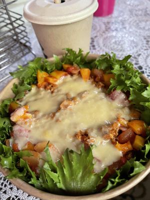 Okinawan Taco Rice. Delicious. Also deep and huge!  at Koya - こや in Yomitan