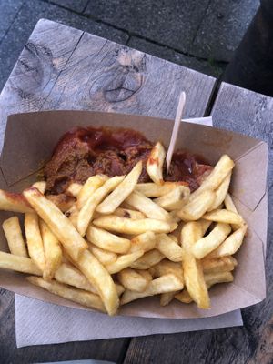 Great German Currywurst at Dieks Wurstbrathalle in Muenster