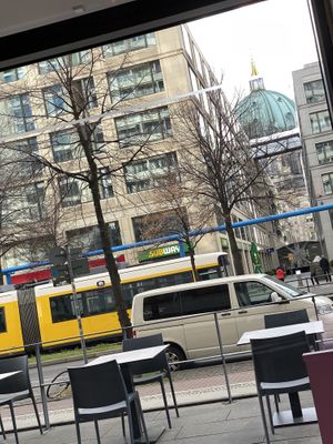 View from our table at Unfckd in Berlin