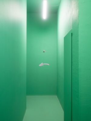 all green at Unfckd in Berlin