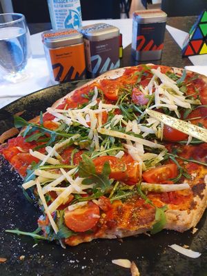 Pinsa Don Padrino at Unfckd in Berlin